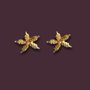 Gold Starfish Earrings